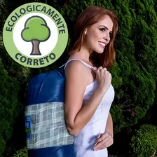 Kit 3 Colchonete Camping Casal 190x130 C/ Bolsa Xadrez Azul Foto mini 4