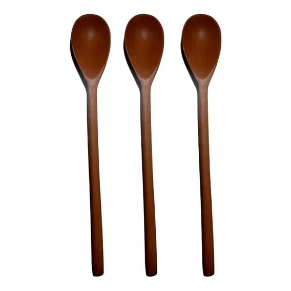 Kit 3 Colheres De Pau Madeira 3 Unidades 31cm Foto 1