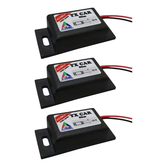 Kit 3 Controle Portão Tx Car Farol Carro Moto Ppa Rcg Garen Foto 1