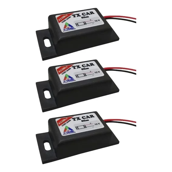 Kit 3 Controle Tx Car Abrir Portão Com Farol Do Carro E Moto Foto 1