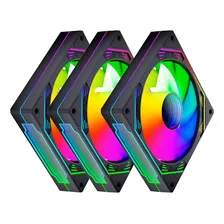 Kit 3 Coolers Rgb Hayom, 120mm, Controladora, Preto, Fc1308 Foto mini 4