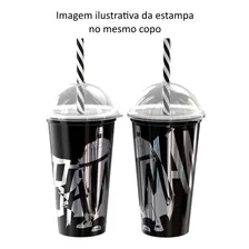 Kit 3 Copos Shake Com Canudo Spider Man Superman E Batman Foto mini 2