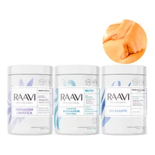 Kit 3 Creme Massagem Profissinal Raavi Drenagem Linfática Foto  mini 1