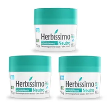 Kit 3 desodorante creme Neutro Herbissimo 55g Foto mini 1