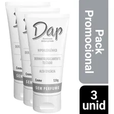 Kit 3 Desodorante Dap Creme Sem Perfume Antiperspirante 120g Foto mini 1