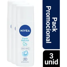 Kit 3 Desodorante Nivea Fresh Natural 90ml Foto  mini 1