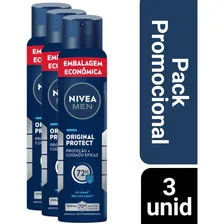 Kit 3 Desodorante Nivea Men Original Protect 48h 150ml Foto mini 1