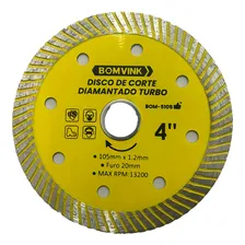 Kit 3 Disco Corte Diamantado P/esmirilhadeira /ferro/madeira Cor Disco P/ Azulejo Foto mini 1