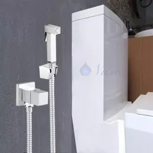 Kit 3 Ducha Higiênica Quadrada Cromada Prateada Padrão Deca Foto mini 4