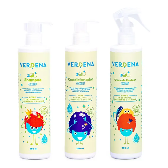 Kit 3 Em 1 Shampoo, Condicionador, Creme De Pentear Foto 1