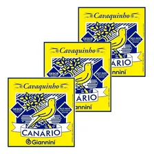 Kit 3 Encordoamento Cavaquinho Aço Giannini Gesc Canário Foto mini 1