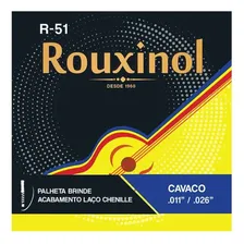 Kit 3 Encordoamento Cavaquinho R51 0.11 Rouxinol Prr51l Foto mini  2