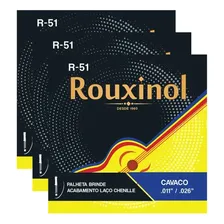 Kit 3 Encordoamento Cavaquinho R51 0.11 Rouxinol Prr51l Foto  mini 1