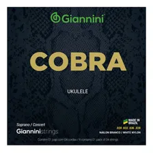 Kit 3 Encordoamento Ukulelê Giannini Concert Soprano Geuksc Foto mini 2