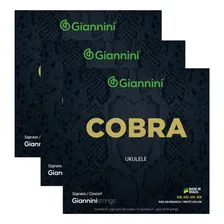 Kit 3 Encordoamento Ukulelê Giannini Concert Soprano Geuksc Foto  mini 1