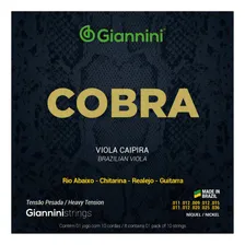 Kit 3 Encordoamento Viola Caipira Giannini Cobra Gesvnp Foto mini 2