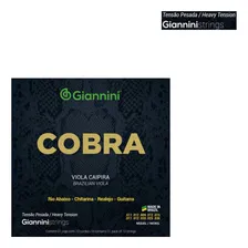 Kit 3 Encordoamento Viola Caipira Giannini Cobra Gesvnp Foto mini 3