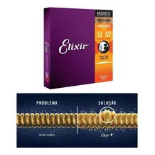 Kit 3 Encordoamento Violão Aço 011 Elixir Phosphor Bronze Foto mini 4
