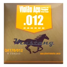 Kit 3 Encordoamento Violão Aço Mustang 012 Fósforo Bronze Foto mini 2