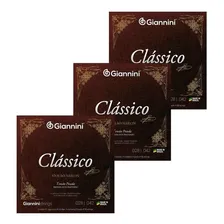 Kit 3 Encordoamento Violão Nylon Giannini Genwpa Clássico Foto mini 1