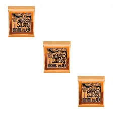 Kit 3 Encordoamentos Guitarra 009 Hybrid Slinky Ernie Ball Foto mini 1