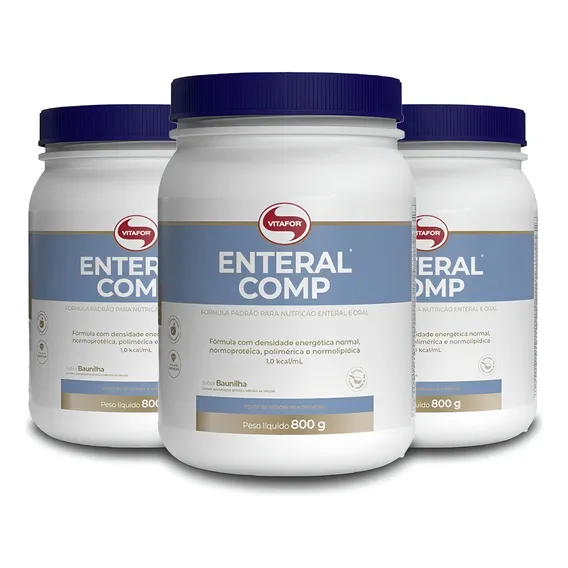 Kit 3 Enteral Completo Vitafor 800g Sabor Baunilha Foto 1