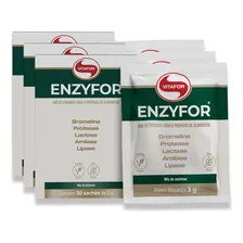Kit 3 Enzyfor Vitafor 30 Sachês Mix Enzimas Digestivas Foto mini 1