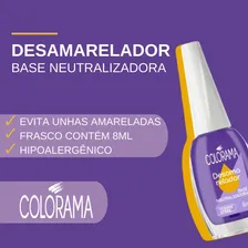 Kit 3 Esmalte Atacado Base Colorama Desamareladora 8ml Cor 3 Bases Foto mini 4