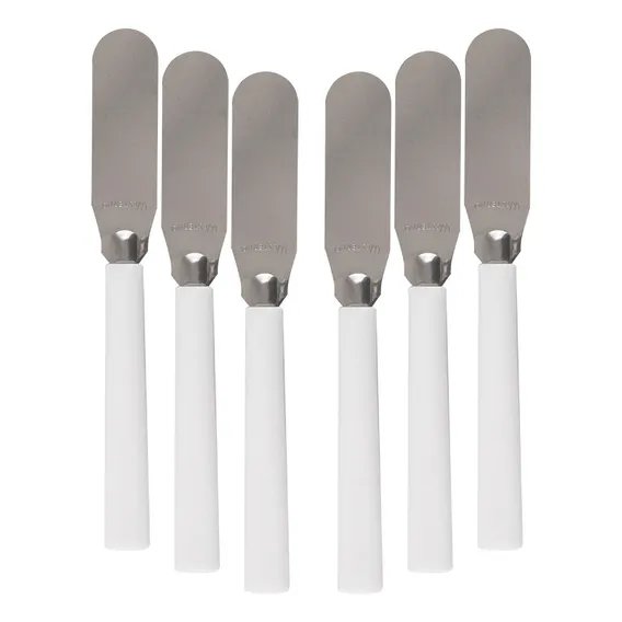 Kit 3 Espátulas Para Manteiga E Queijo Cor Branco Foto 1