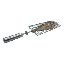 Kit 3 Espetos Grelha Espada Tridente P/ Grill Girat贸rio Foto mini 2