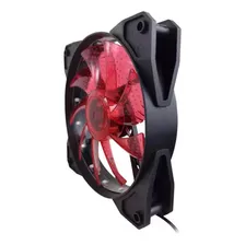 Kit 3 Fan Cooler Gamer Led Vermelho 120x120mm Foto mini  3