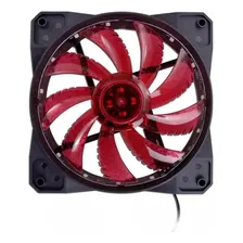 Kit 3 Fan Cooler Gamer Led Vermelho 120x120mm Foto mini 4