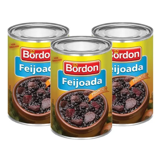 Kit 3 Feijoada Bordon 430g Foto 1