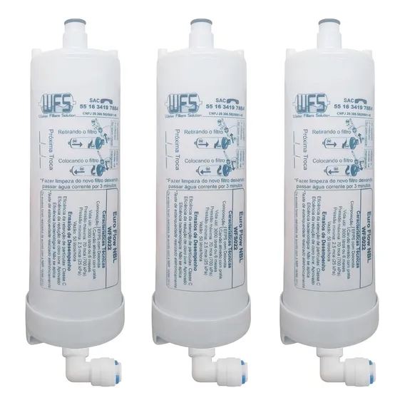 Kit 3 Filtro Refil CompatÃvel Purificador Europa Noblesse Foto 1