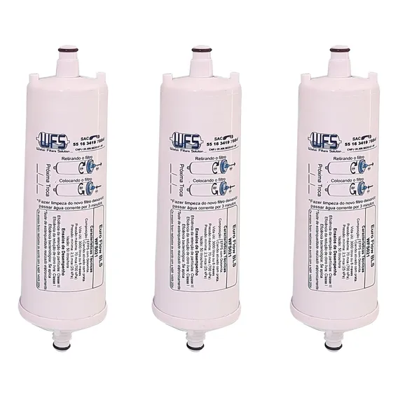 Kit 3 Filtros Refil CompatÃvel Purificador Europa Hf By Hebe Foto 1