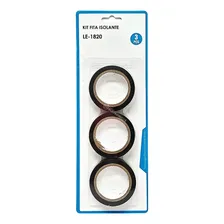Kit 3 Fita Isolante Adesiva Antichama Rolo 5m Resistente Foto  mini 1