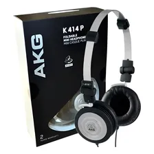 Kit 3 Fone Profissional Akg Headphone K414p + Bolsa Cor Preto Foto mini 2