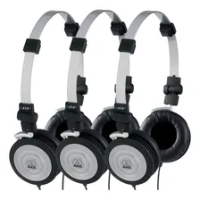 Kit 3 Fone Profissional Akg Headphone K414p + Bolsa Cor Preto Foto mini 1