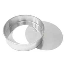 Kit 3 Forma Assadeira Fundo Falso RemovĂvel Redonda Ă 20x5cm Cor AlumĂnio Foto mini 1