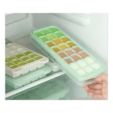 Kit 3 Formas De Gelo 24 Cubos Silicone C/ Tampa Livre De Bpa Cor Variadas Foto mini 4