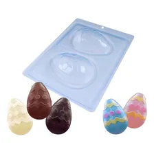 Kit 3 Formas Para Chocolate Especial Ovo Texturizado 100g Foto  mini 1