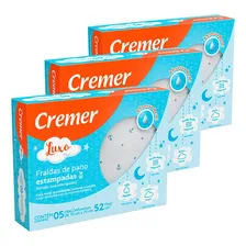 Kit 3 Fralda De Pano Cremer Masculina Tecido Duplo 5 Uni Foto  mini 1