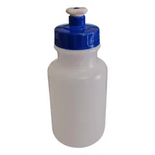 Kit 3 Garrafinhas Squeeze Tampa Azul 300ml Plástico Foto mini  2