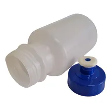 Kit 3 Garrafinhas Squeeze Tampa Azul 300ml Plástico Foto mini  3