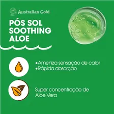 Kit 3 Gel Pós Sol Calmante Aloe Vera Australian Gold 125g Foto mini  3