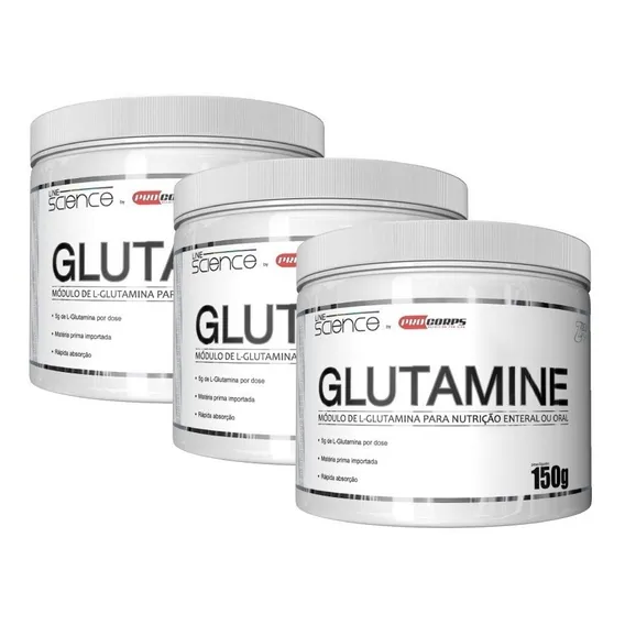 Kit 3 Glutaminas 150g - Imediato Foto 1