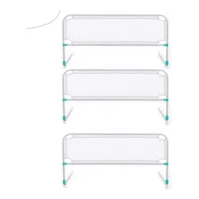 Kit 3 Grade Cama Proteção Segurança Para Idosos E Crianças Cor Branco Lisa Foto  mini 1