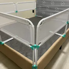 Kit 3 Grade Cama Proteção Segurança Para Idosos E Crianças Cor Branco Lisa Foto mini 3