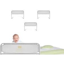 Kit 3 Grade Proteção Cama Bebês Crianças Idosos Resistente Cor Branco Liso Foto  mini 1