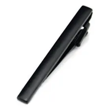 Kit 3 Grampos Prendedor De Gravata Liso Preto Prata Dourado Cor Kit 03 Foto mini 2